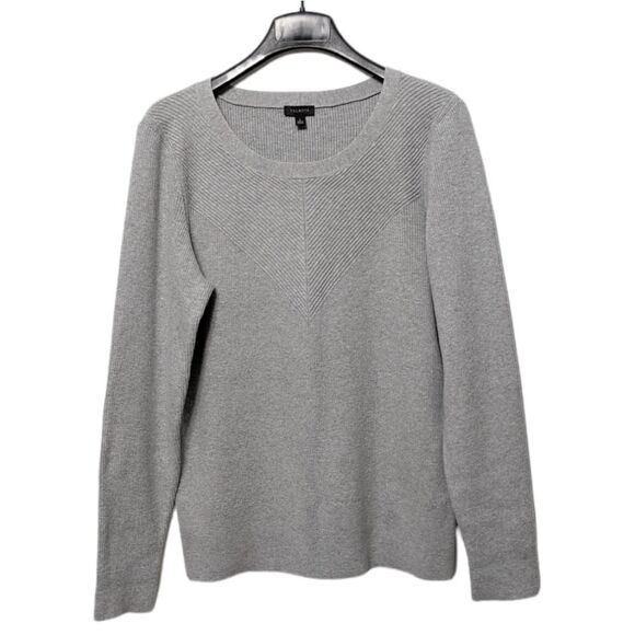 TALBOTS Ribbed Cotton Modal Sweater L - Picture 1 of 6